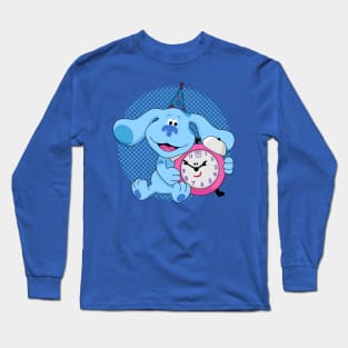 Blue with clock Long Sleeve T-Shirt
